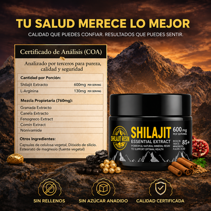Shilajit Royal™ | Potencia Natural Masculina